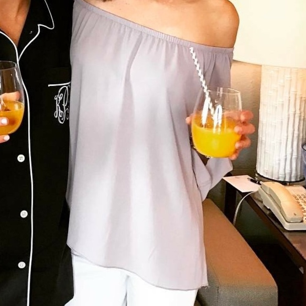 Pastel Off-the-Shoulder Top Spring Top